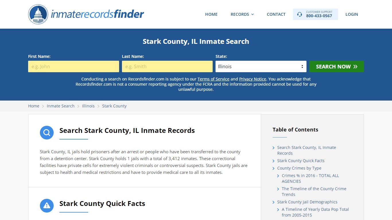 Stark County, IL Inmate Lookup & Jail Records Online